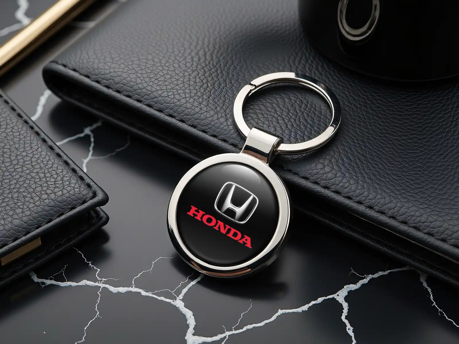 Honda Porte-clés Racing Style Durable Métal